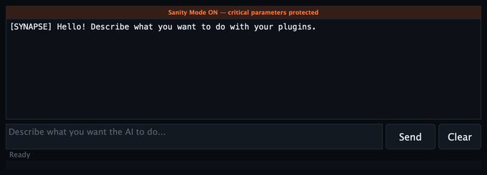 AI Chat — Text to preset, in real time